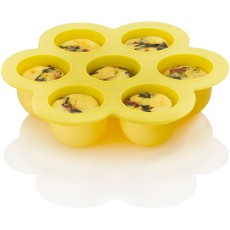 Silicone Egg Bites Mold & Poacher with Lid for 6Qt & Larger Cookers - ZACMIMO22