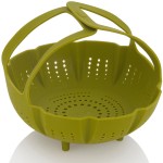 Silicone Steamer Basket & Strainer for 6Qt & Larger Cookers - ZACMISB22